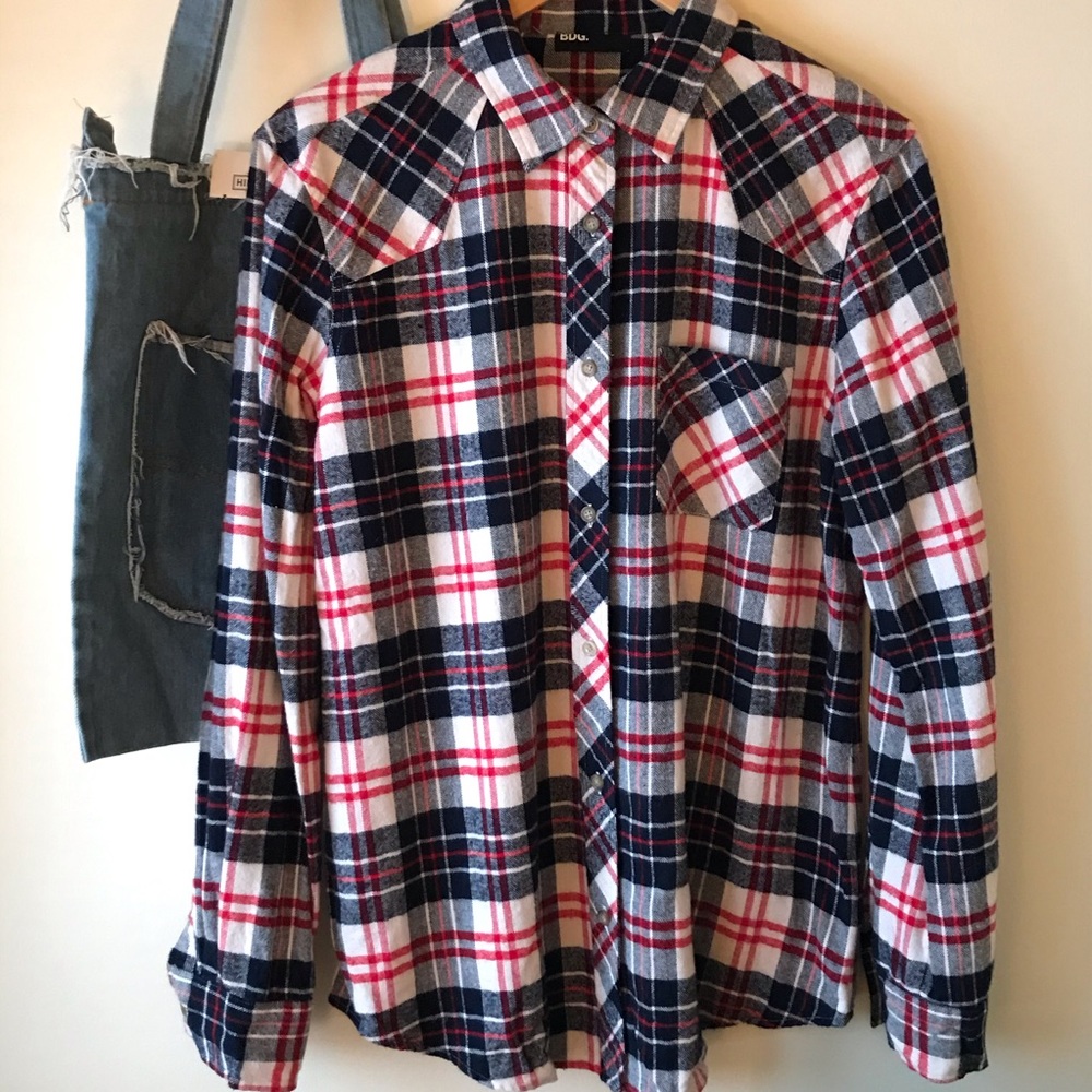 NWT BDG for Urban Outfitters Plaid Flannel Shirt